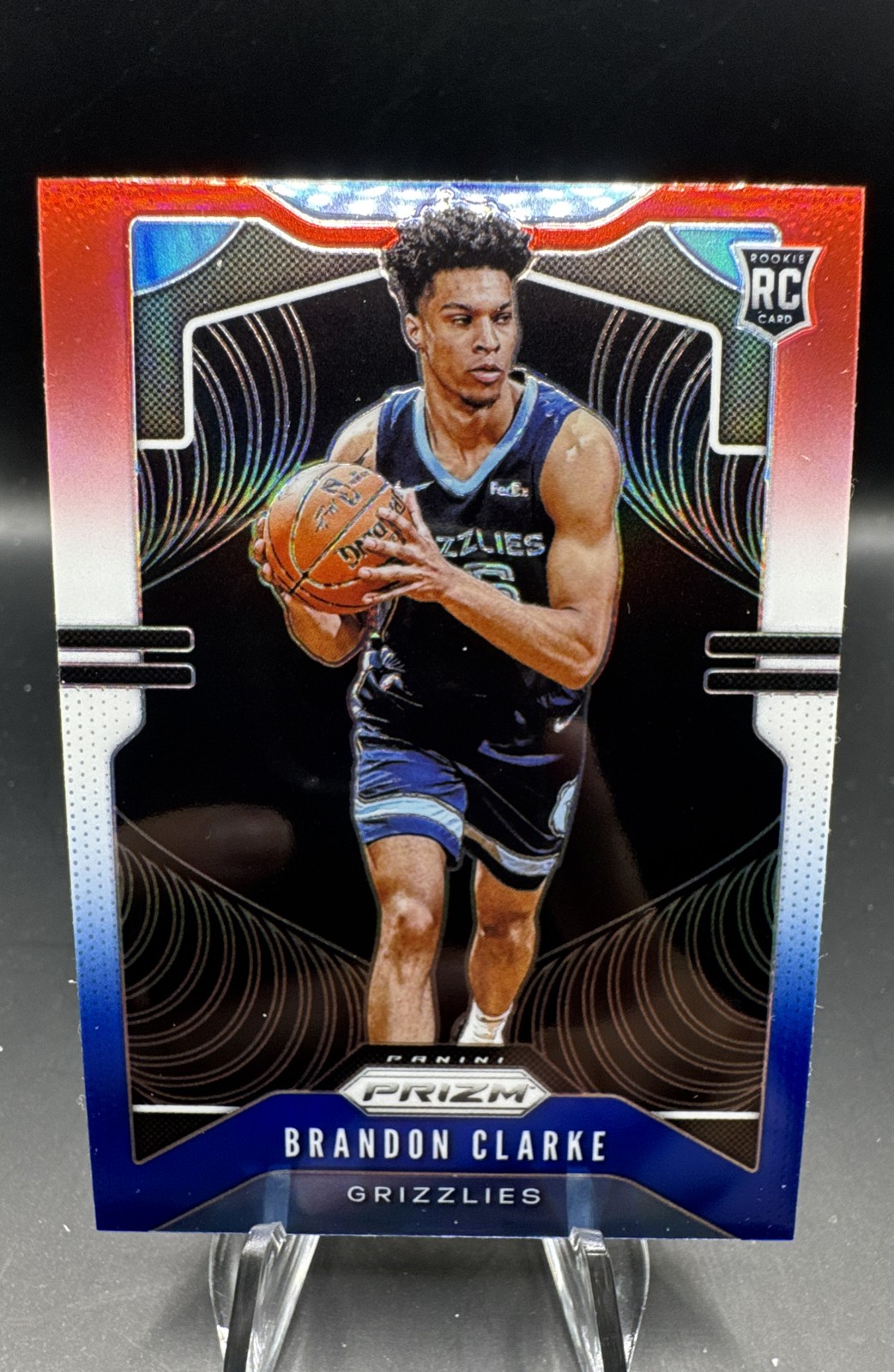 2019-20 Panini Prizm - Rookie Brandon Clarke #266 Red White & Blue Prizm (RC)