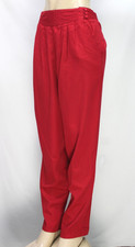Vintage Christy Girl Women's Pants Pleated Red Size 12