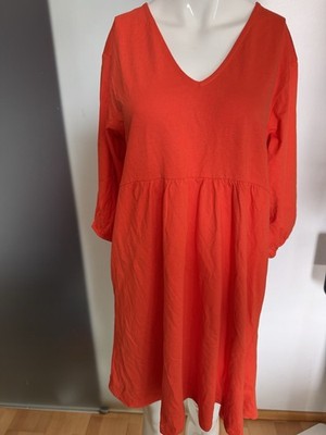 Kleid Aus 100% Baumwolle Von Mango MNG Gr 38 M  Orange 