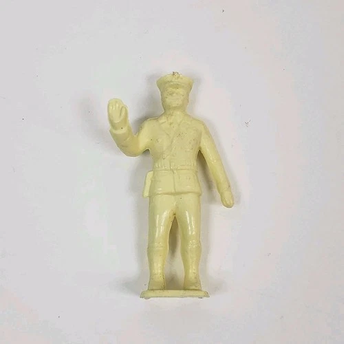 Vtg Marx Sears Service Center Allstate Playset 1.5" Mechanic Police Figure Cream