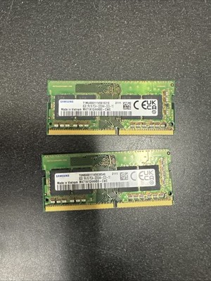 Used - Lot of Two - Samsung 8GB 1Rx16 PC4-3200AA-SC0-11