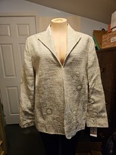 VINTAGE Alfred Dunner BLAZER /JACKET LINED SIZE 12 NWT SIDE POCKETS 80 Retail