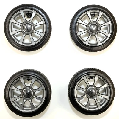 Original 16 Zoll Abarth Felge 6,5x16 Et35 51830198 Grau matt 195/45R16 Goodyear - Bild 1 von 4