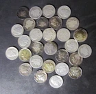 Assorted dime lot barber,mercury,roosevelt 29 silver dimes 1905-1964