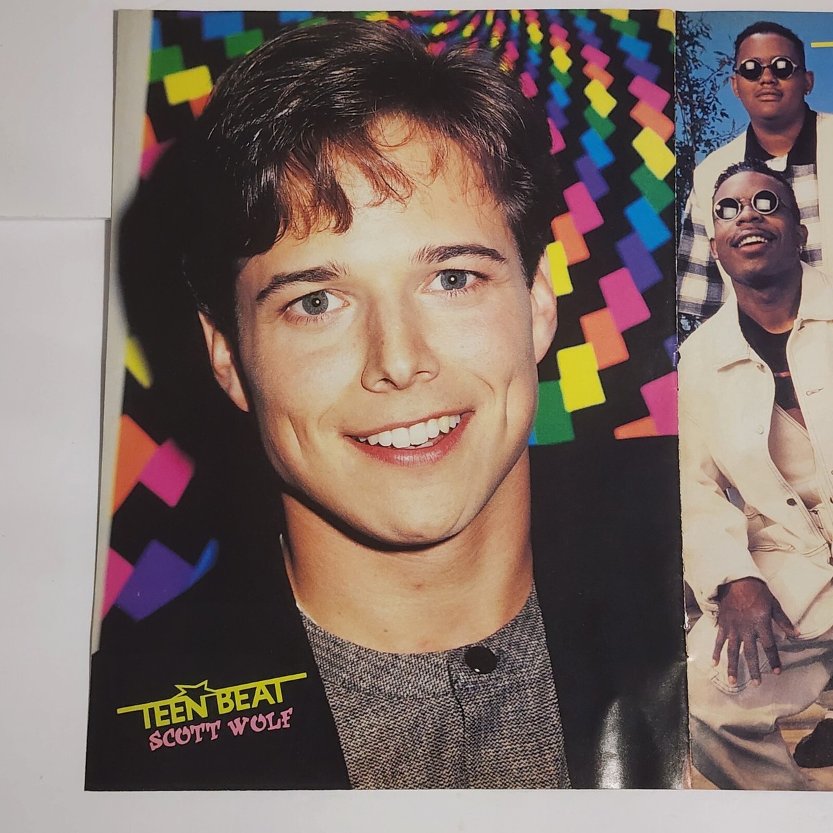 Jonathan Brandis Scott Wolf All-4-One centerfold poster vtg