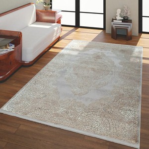 Kurzflor Wohnzimmer Teppich Barockes Muster 3-D Orient ...