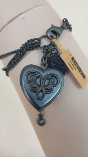 Konplott Armband Herz Medaillon zum öffnen(Foto, Kleinigkeit verstauen) schwarz - Bild 5 von 7
