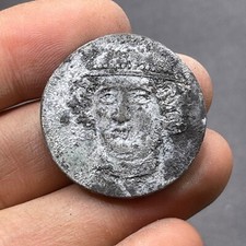 UNRESEARCHED ANCIENT ROMAN GREEK BRONZE  GENUINE OLD COIN WITH RARE PATINA 