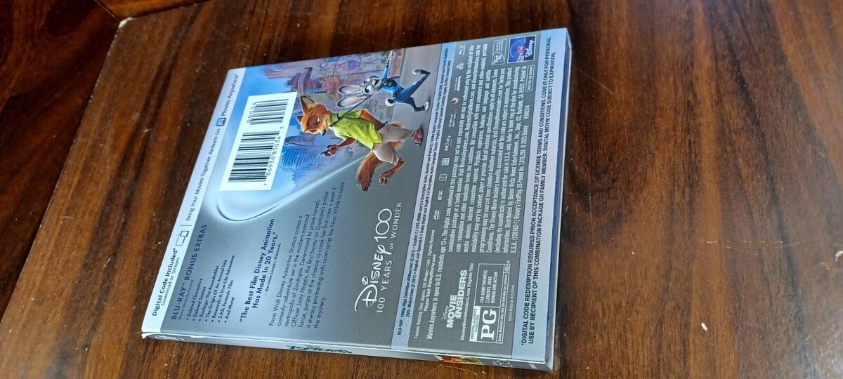 KREA - Zootopia (2016), Walt Disney Animation Studios, Blu Ray cover USA -  H 600