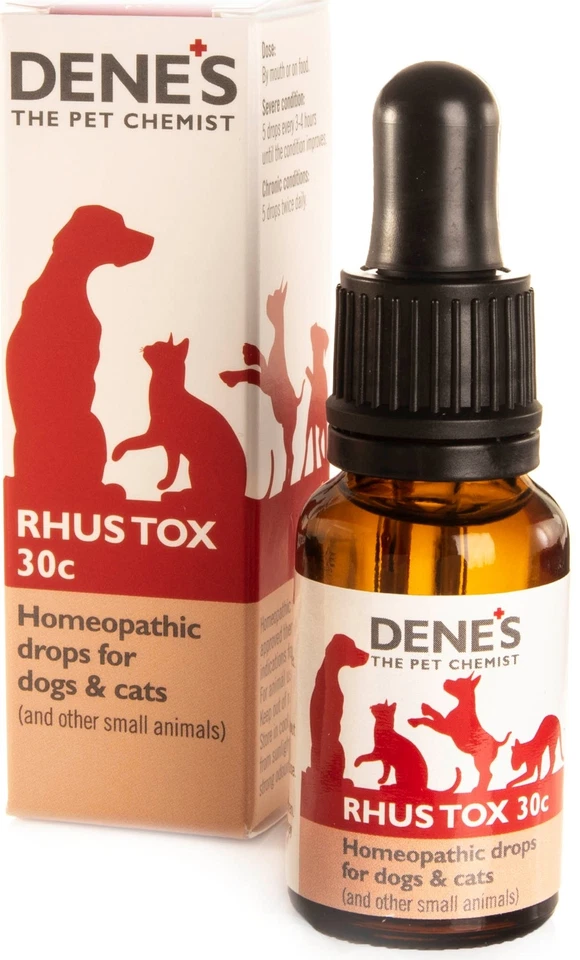 Denes Homeopathic Rhus Tox 30c 15ml Dog Cat Mammals Joints & Sprains