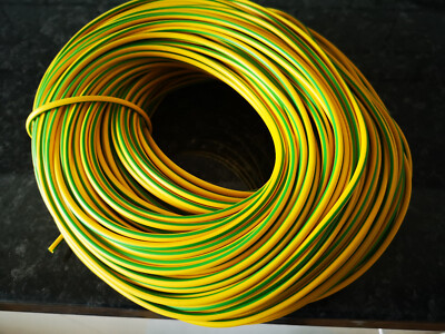 150mm Flexible Copper PVC Covered Earth Grounding Wire Cable Green/Yellow - Jytopcable