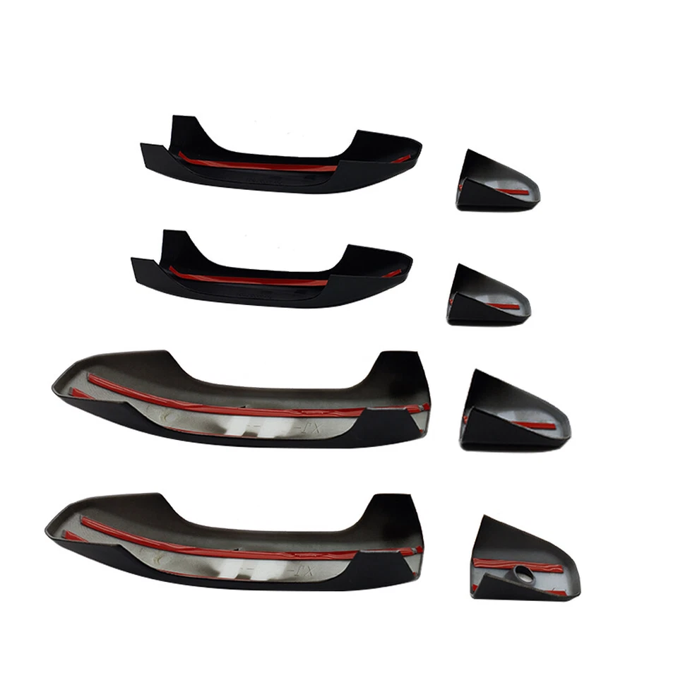 Glossy Black 4 Door Handle Covers For 2019-2024 Chevy Silverado GMC Sierra 1500 - Image 2 of 4