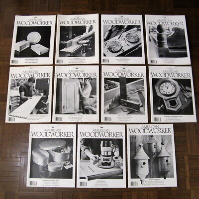 American Woodworker Magazine Lot Of 11 Issues Norm Abram Vintage 1988 1989 1990