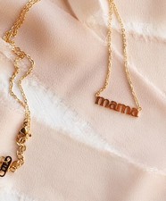MAMA Gold Plated Necklace - Mother s Day Gift