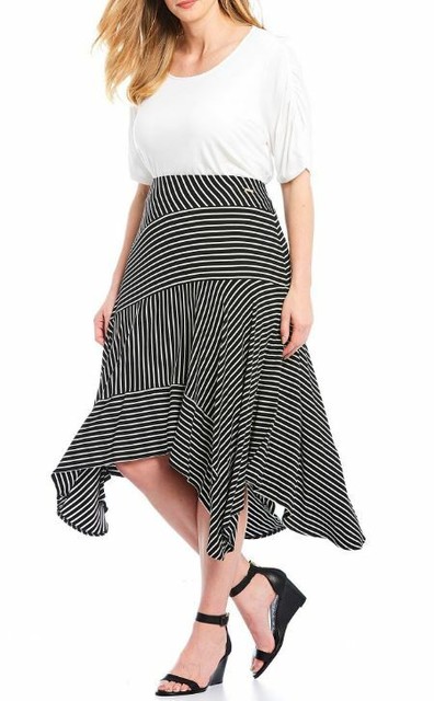 calvin klein handkerchief hem dress