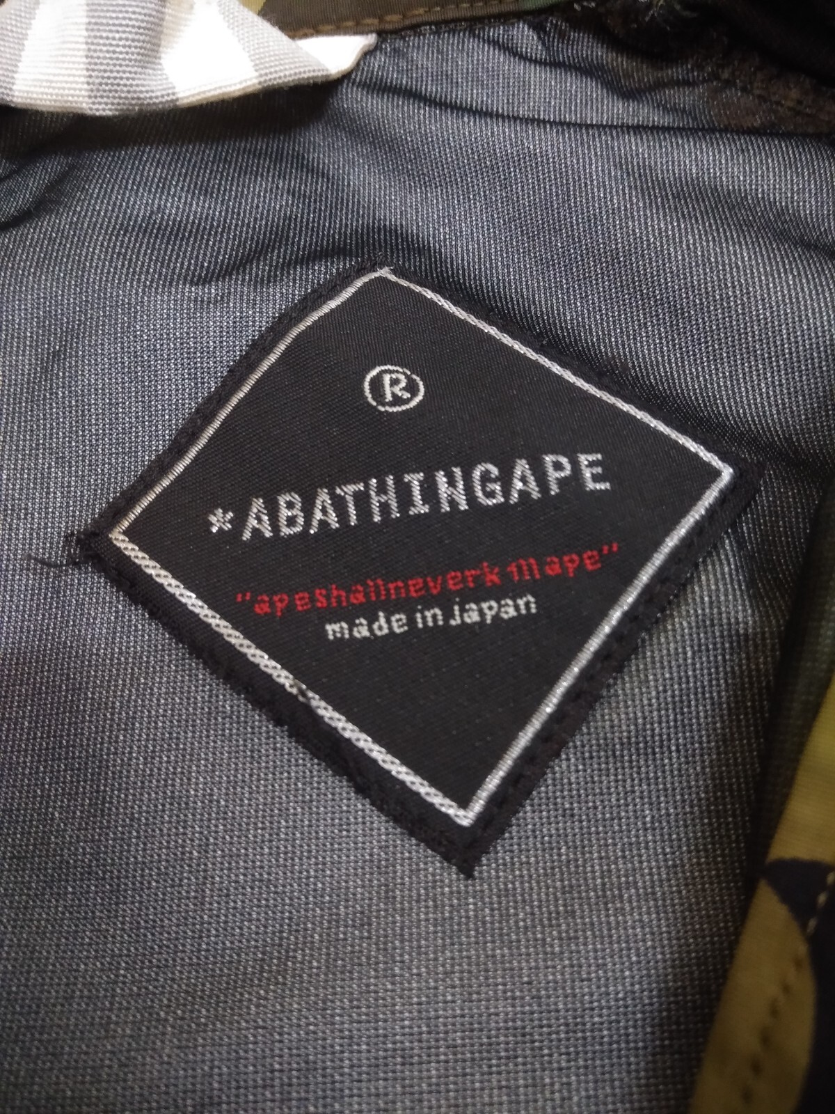 BAPE / A Bathing Ape Gore-tex Waterproof Military Jacket Size L Mint Condition image 9