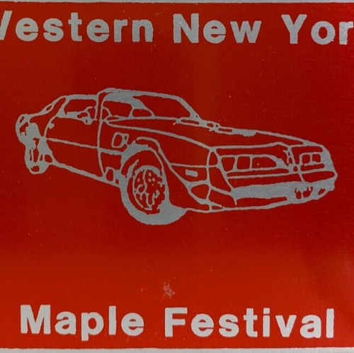 1987 Franklinville Maple Festival Western New York Antique Auto Car Show Plaque
