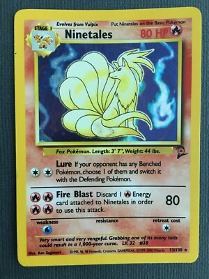 Pokemon Ninetails 12/102 Holo Very Rare Sixth Print Run! | eBay