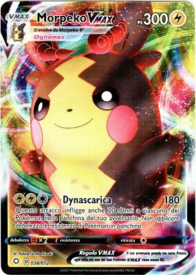 Pokemon - Morpeko VMAX - 038/072 - Full Art - Shining Fates - NM/M
