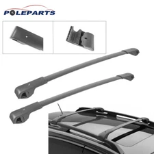 2x Black Top Cross Bar Carrier Roof Rack Fit Subaru Forester Crosstrek Impreza