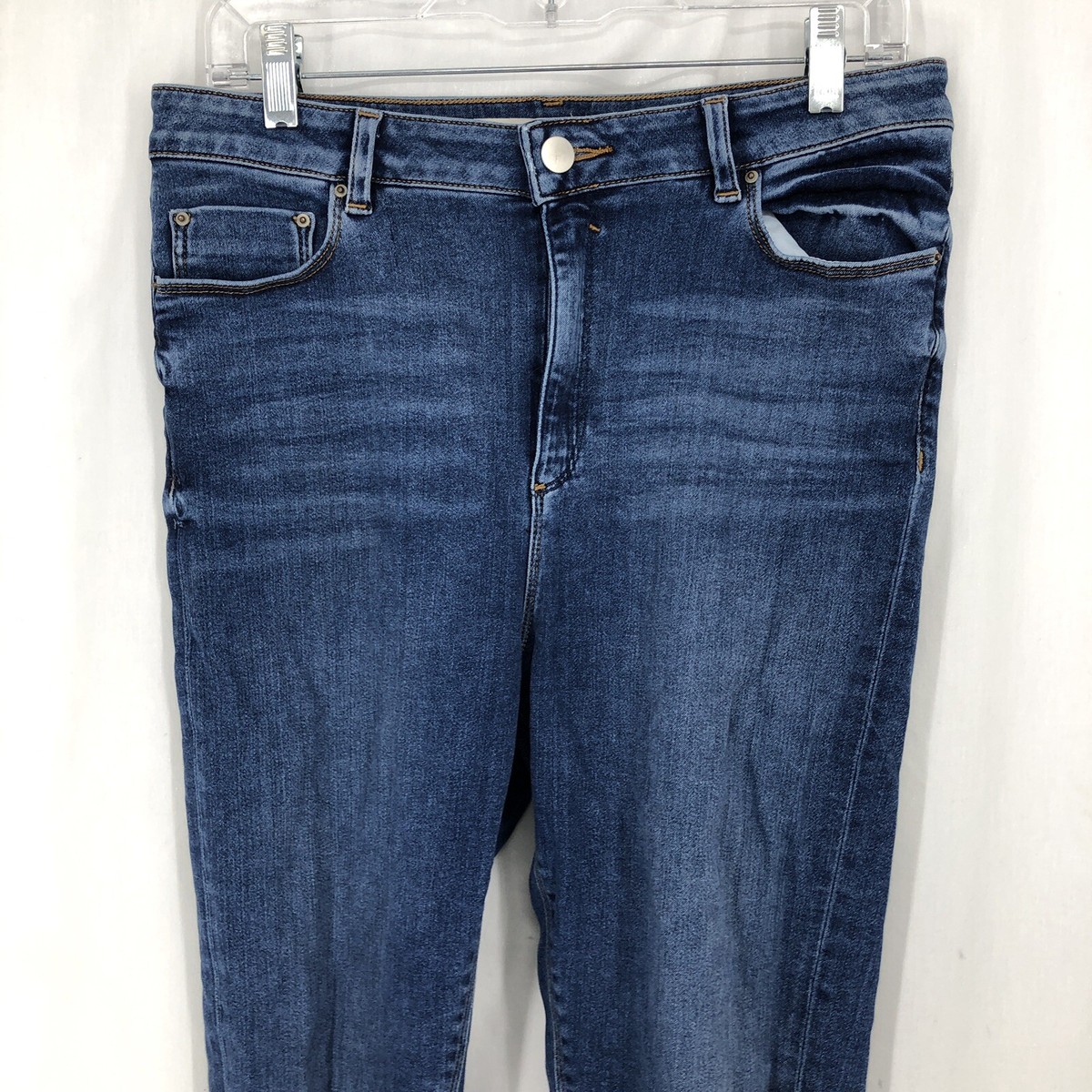 ASOS High Rise Skinny Distressed Tall Denim Jeans 30/36 (30/32)