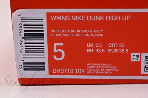 Nike Dunk High Up Black White Panda Sneakers DH3718-104 Women's Size 5 - Picture 10 of 10