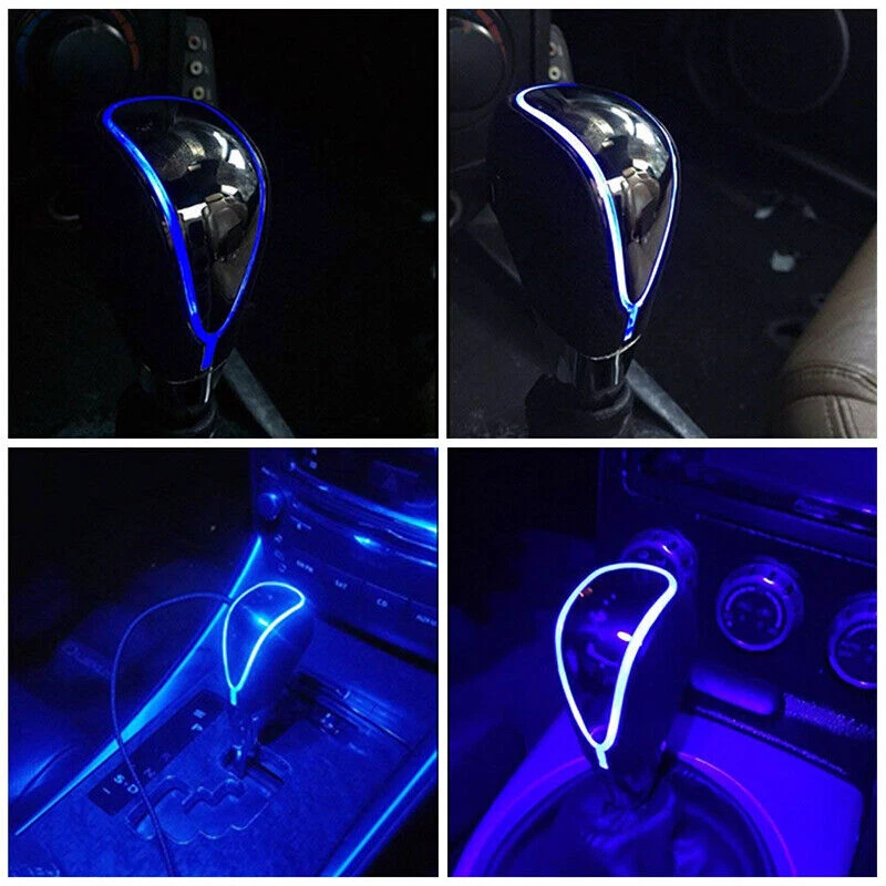Out Blue Car Auto Gear Shift Knob LED Light Touch Activated Sensor For NISSAN - Image 2 of 4