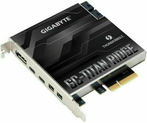 Mac Pro 4,1 5,1 Flashed Gigabyte Titan Ridge 2.0 Thunderbolt 3 Card No Box - Picture 2 of 9