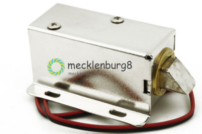 Door Cabinet Drawer Electric Solenoid Lock Tongue Upward Assembly DC 12V Slim