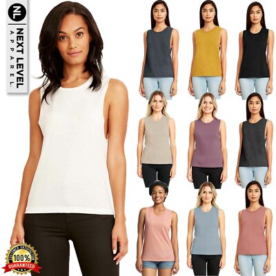 Next Level New Ladies' 3.5 oz. Festival Summer Muscle Tank Top N5013 XS-XL