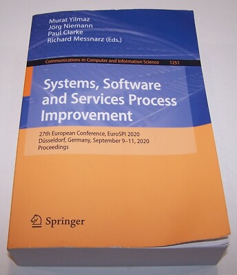 Systems, Software and Services Process Improvement, 27th European Conf 2020