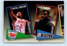 1992-93 Skybox Rafael Addison/Dave Johnson Portland Trail Blazers #ST7