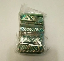 Green Skinny Stone Expandable Bracelet w/ Set of Matching Earrings