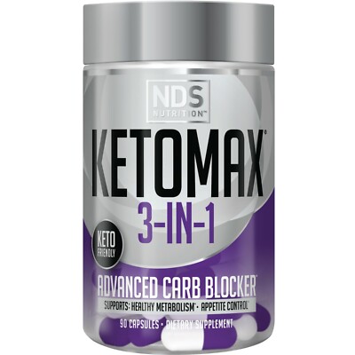 NDS Nutrition Keto-Max Advanced 3-in-1 Keto Pills for Fat Loss Support (90 Caps)