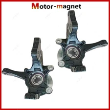 For 2007-2012 Dodge Caliber Pair Front Steering Knuckles and Wheel Hub Bearings