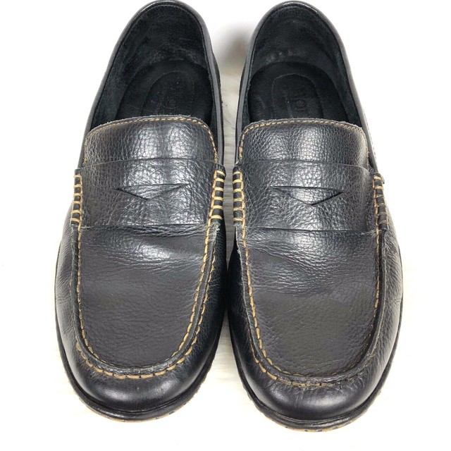 Born Mens Black Leather Penny Loafers Slip On Shoes Size 11.5M eBay