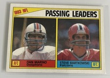 1984 Topps #202 Dan Marino Steve Bartkowski Rookie Card Falcons Dolphins HOF. rookie card picture