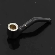 Mini Pipa Negra One Hitter Fumar Tabaco Duradero Lindo Soporte para Cigarros *Enviado a EE. UU.