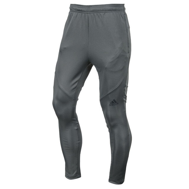 Adidas Workout Climalite Pants Training Running Jogging Football Gray
