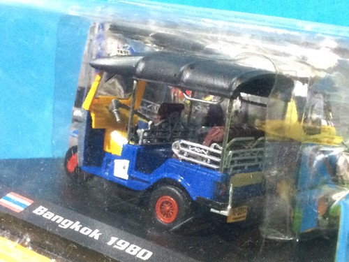 AMER.COM BANGKOK 1980 THAI TUK TUK TAXI AUTO RICKSHAW BLUE 3-WHEELER SAM LOR - Picture 4 of 7