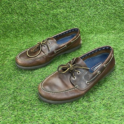 Timberland Classic 2 Eye Mens Loafer Maritime Brown 12M  display picture 2