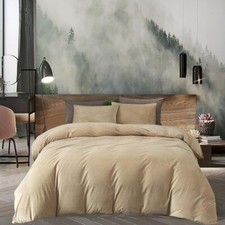 Velvet Cold Duvet Cover 90  x104   2pc Pillow Shams 20  x36  