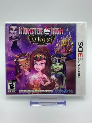 Monster High: 13 Wishes (Nintendo 3DS, 2013) Brand New / Sealed