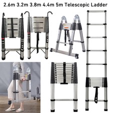 Teleskopleiter Ausziehleiter Klapp Ausziehbar Stehleiter Mehrzweck Edelstah AAA