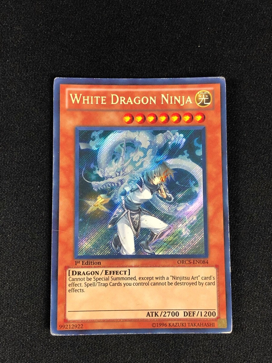 YUGIOH WHITE DRAGON NINJA ORCS-EN084 1ST SECRET PLAY/EDGEWARE | eBay
