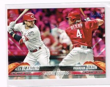 2018 TOPPS MINI ON DEMAND PINK US28 ALEX BLANDINO BRANDON DIXON #d 21/25 RC REDS