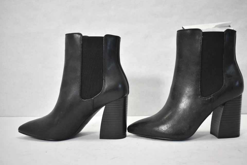 Call It Spring Vegan Womens Black Heel Boot Booties Size 9 Faux Leather - Image 3 of 4