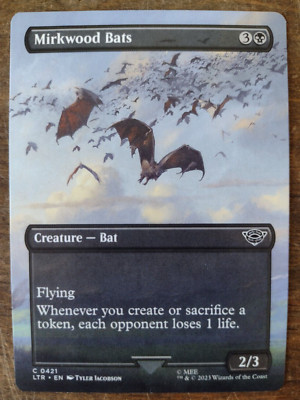 MTG ~ Mirkwood Bats Borderless ~ LTR Lord Of The Rings #0421 ~ English ~ NM