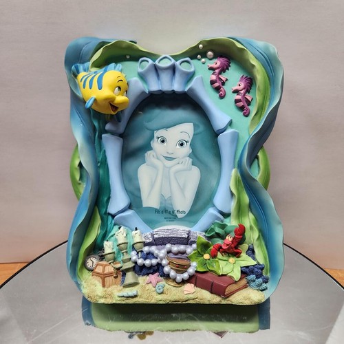 Disney The Little Mermaid 3D Photo Frame Ariel Flounder Sebastian 4x6 disney-the-little-mermaid-3d-photo-frame-ariel-flounder-sebastian-4x6