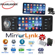Single 1Din Car Radio MIrror Link FM MP5 RDS 4.1Inch Bluetooth Touch Screen